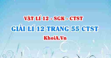 Giải Vật lí 12 trang 55 Chân trời Sáng tạo